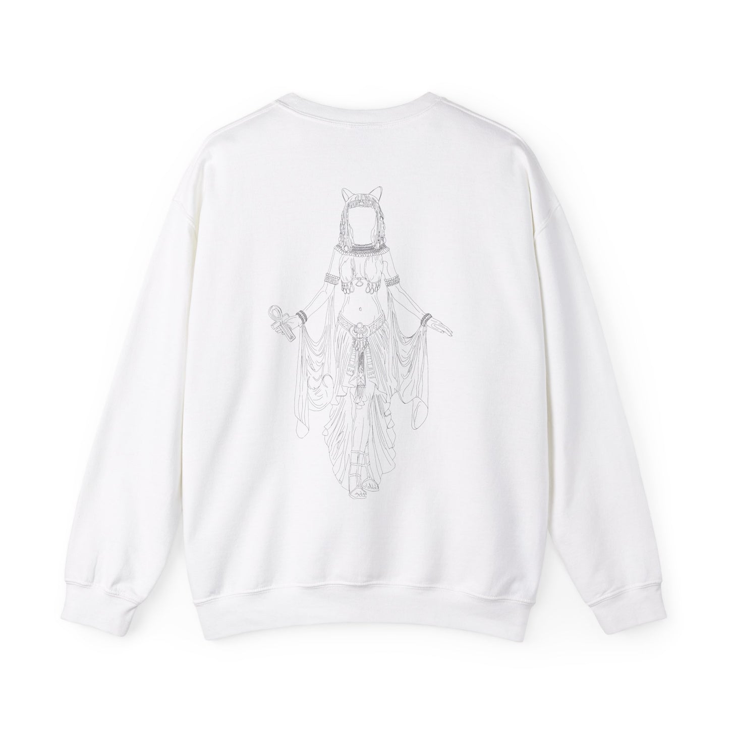 Sekhmet Crewneck Sweatshirt - Back Design