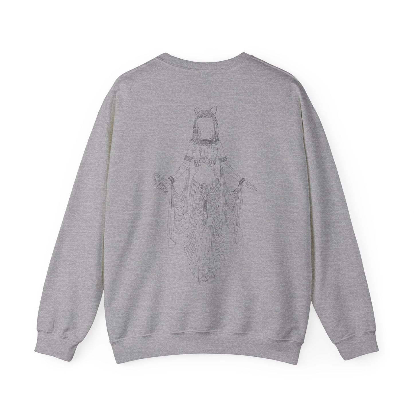 Sekhmet Crewneck Sweatshirt - Back Design
