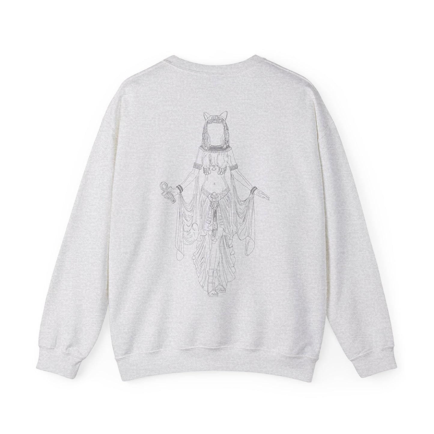 Sekhmet Crewneck Sweatshirt - Back Design