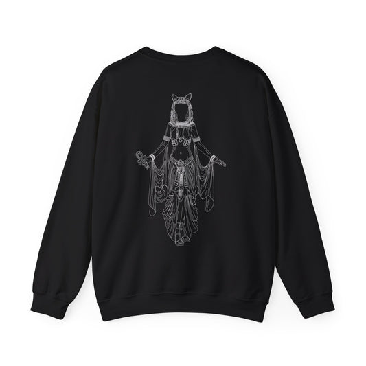 Sekhmet Crewneck Sweatshirt - Back Design